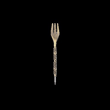 Smoke2U - Fork - Kopfbaubesteck - Gabel - Gold