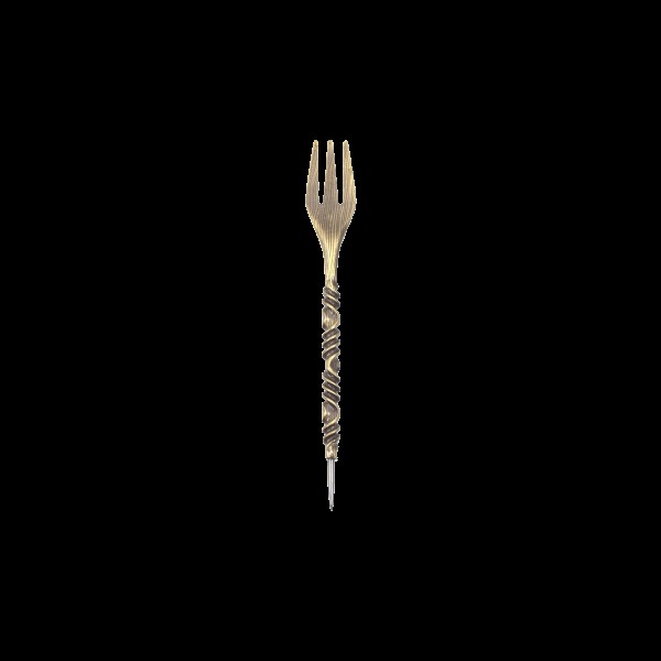 Smoke2U - Fork - Kopfbaubesteck - Gabel - Gold