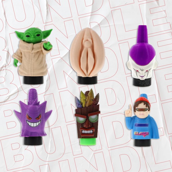 Bundle - 3D Mundstücke: Hygienisch durch die nächste Shisha Party
