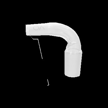 AO - Glasanschluss - Curved - 18/8 - Clear - ohne - Kugel