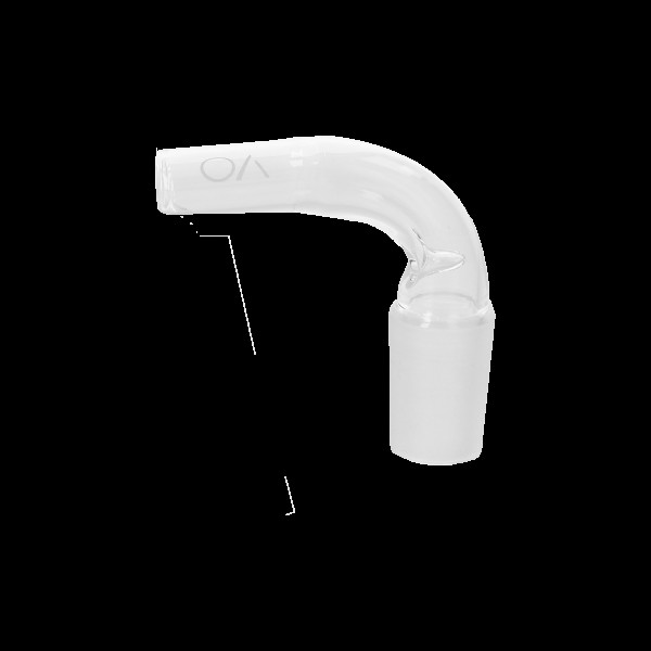AO - Glasanschluss - Curved - 18/8 - Clear - ohne - Kugel