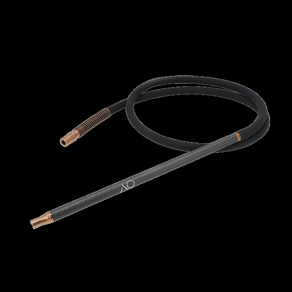 AO - Carbon Schlauchset - Matt Schwarz - Edelstahl 18/8 - Rosé Gold