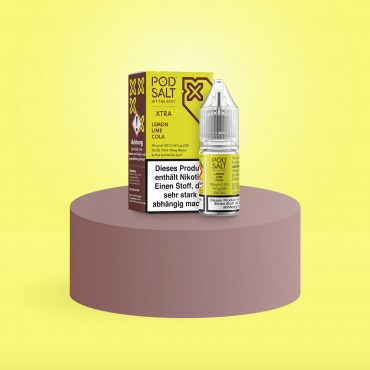 Pod Salt Xtra - E-Liquid - Nikotinsalz - Lemon Lime Cola - 10 ml - 10 mg Pod Salt Xtra - E-Liquid - Nikotinsalz - Lemon Lime Cola - 10 ml - 10 mg