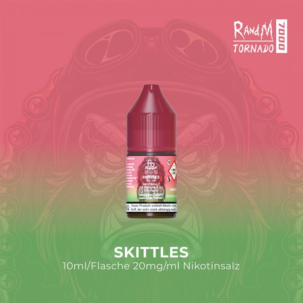 RandM Tornado 7000 - Skittlez - E-Liquid - Nikotinsalz - 20 mg