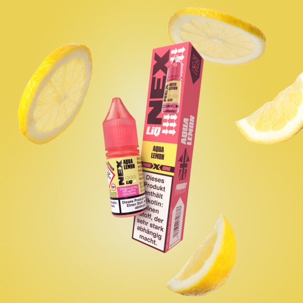 NexLiq - Pod Salt- NicSalt - Aqua Lemon - 10 ml - 20 mg