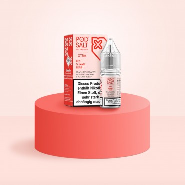 Pod Salt Xtra - E-Liquid - Nikotinsalz - Red Gummy Bear - 10 ml - 20 mg Pod Salt Xtra - E-Liquid - Nikotinsalz - Red Gummy Bear - 10 ml - 20 mg