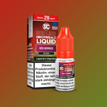 SC - E-Liquid - Nikotinsalz - Red Line - Red Berries - 10 ml - 20 mg SC - E-Liquid - Nikotinsalz - Red Line - Red Berries - 10 ml - 20 mg