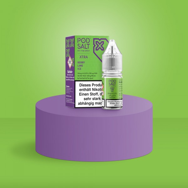 Pod Salt Xtra - E-Liquid - Nikotinsalz - Berry Lime Ice - 10 ml - 20 mg