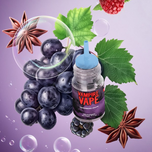 Vampire Vape - E-Liquid - Heisenberg Grape - 10 ml - 6 mg