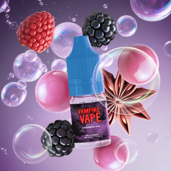 Vampire Vape - E-Liquid - Heisenberg Gum - 10 ml - 6 mg