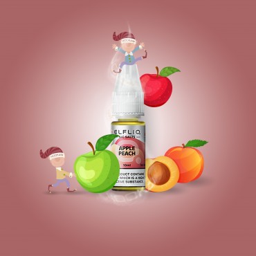 Elf Bar - ElfliQ - E-Liquid - Nikotinsalz - Apple Peach - 20 mg