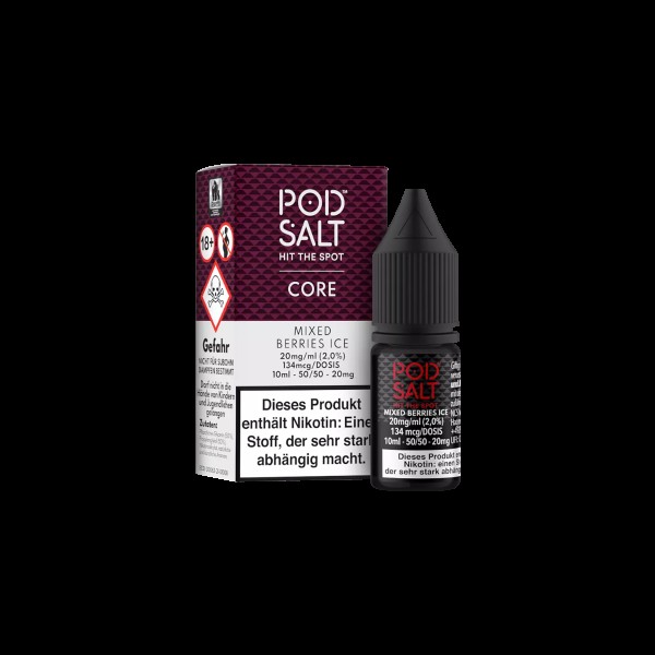 Pod Salt Core - E-Liquid - Nikotinsalz - Mixed Berries Ice - 10 ml - 20 mg