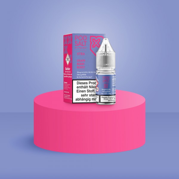 Pod Salt Xtra - E-Liquid - Nikotinsalz - Grape Berry Burst - 10 ml - 20 mg