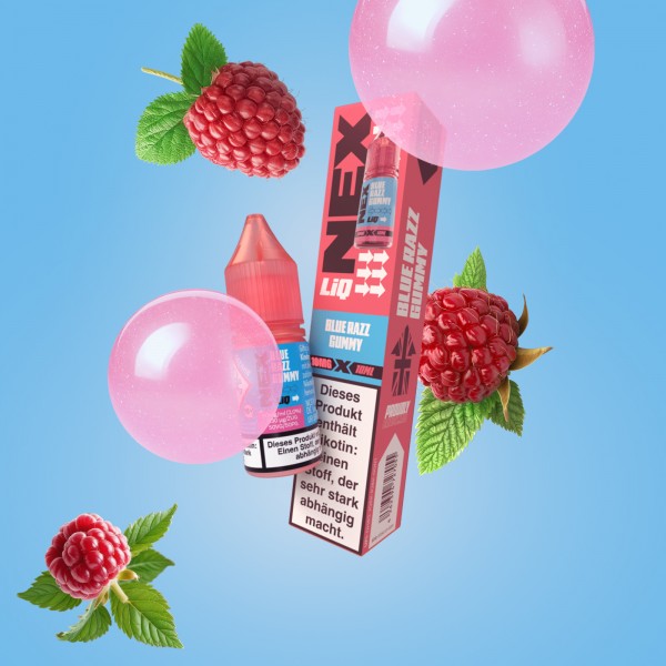 NexLiq - Pod Salt- NicSalt - Blue Razz Gummy - 10 ml - 10 mg