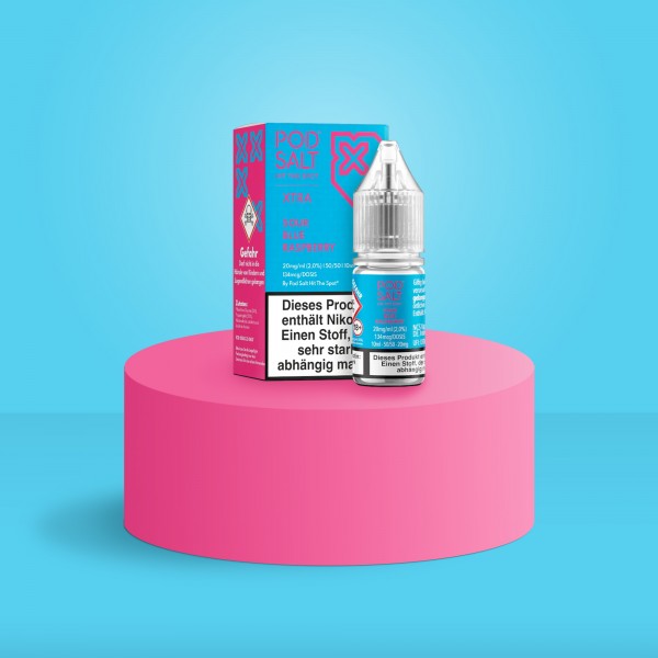 Pod Salt Xtra - E-Liquid - Nikotinsalz - Sour Blue Raspberry - 10 ml - 20 mg