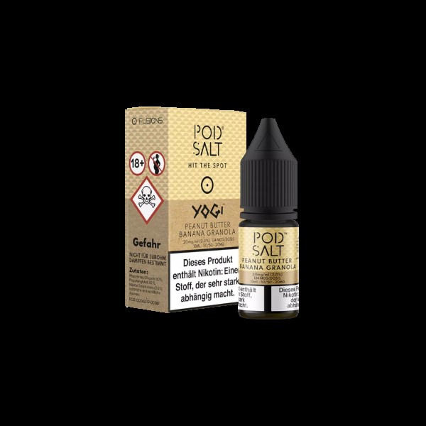 Pod Salt Fusion - E-Liquid - Nikotinsalz - Peanut Butter Banana Granola - 10 ml - 20 mg