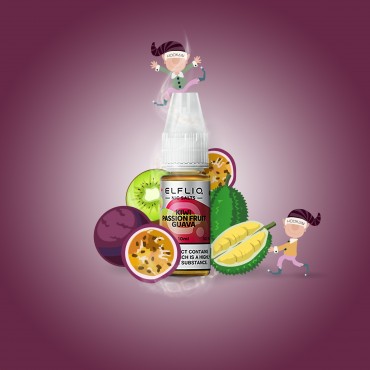 Elf Bar - ElfliQ - E-Liquid - Nikotinsalz - Kiwi Passion Fruit Guava - 20 mg