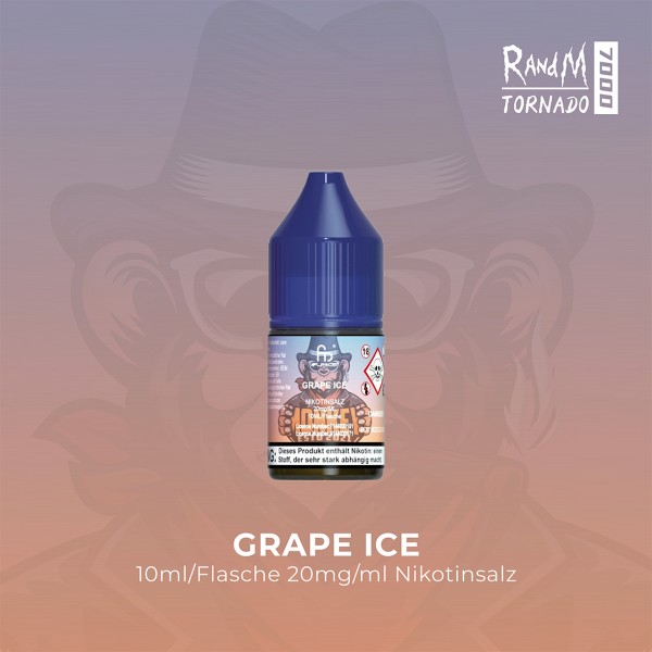 RandM Tornado 7000 - Grape Ice - E-Liquid - Nikotinsalz - 20 mg