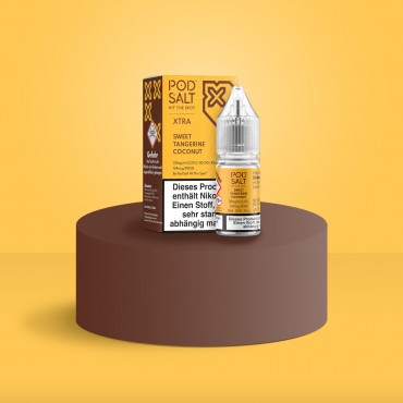 Pod Salt Xtra - E-Liquid - Nikotinsalz - Sweet Tangerine Coconut - 10 ml - 20 mg Pod Salt Xtra - E-Liquid - Nikotinsalz - Sweet Tangerine Coconut - 10 ml - 20 mg