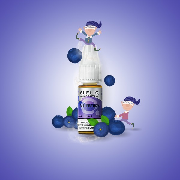 Elf Bar - ElfliQ - E-Liquid - Nikotinsalz - Blueberry - 20 mg