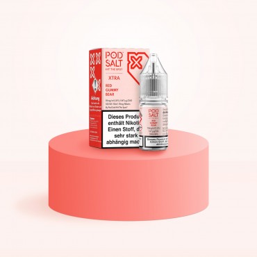 Pod Salt Xtra - E-Liquid - Nikotinsalz - Red Gummy Bear - 10 ml - 10 mg Pod Salt Xtra - E-Liquid - Nikotinsalz - Red Gummy Bear - 10 ml - 10 mg
