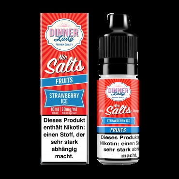 Dinner Lady - E-Liquid - Nikotinsalz - Strawberry Ice - 10 ml - 20 mg