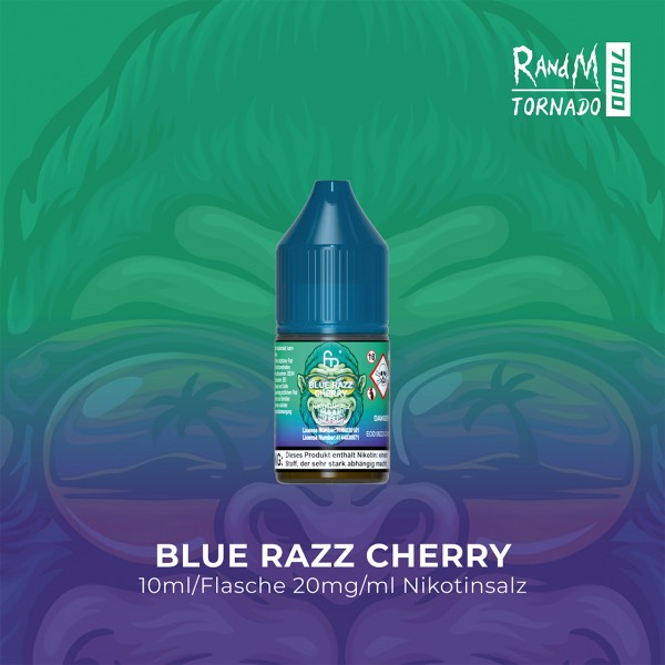 RandM Tornado 7000 - Blue Razz Cherry - E-Liquid - Nikotinsalz - 20 mg
