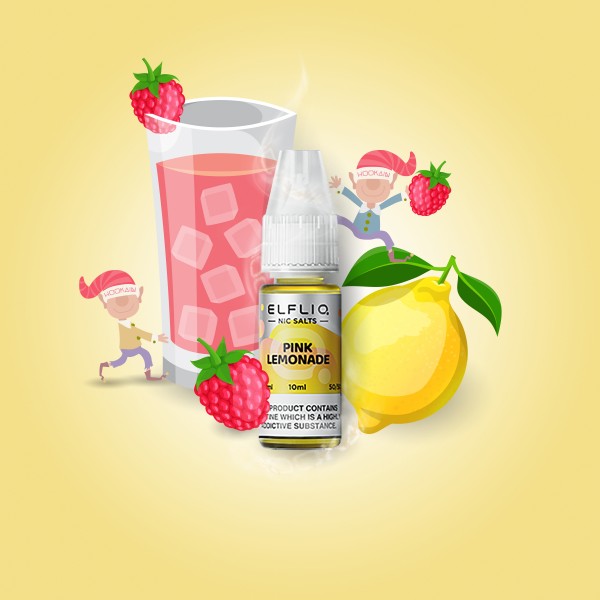 Elf Bar - ElfliQ - E-Liquid - Nikotinsalz - Pink Lemonade - 10 mg