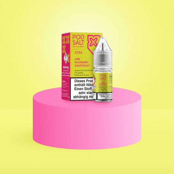 Pod Salt Xtra - E-Liquid - Nikotinsalz - Lime Raspberry Grapefruit - 10 ml - 10 mg