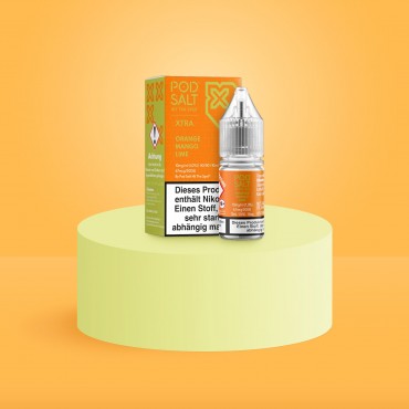 Pod Salt Xtra - E-Liquid - Nikotinsalz - Orange Mango Lime - 10 ml - 10 mg Pod Salt Xtra - E-Liquid - Nikotinsalz - Orange Mango Lime - 10 ml - 10 mg
