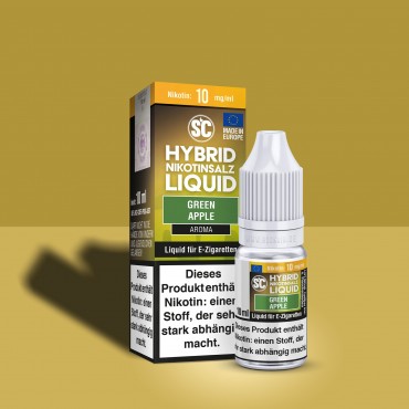 SC - E-Liquid - Hybrid Nikotinsalz - Green Apple - 10 ml - 10 mg SC - E-Liquid - Hybrid Nikotinsalz - Green Apple - 10 ml - 10 mg
