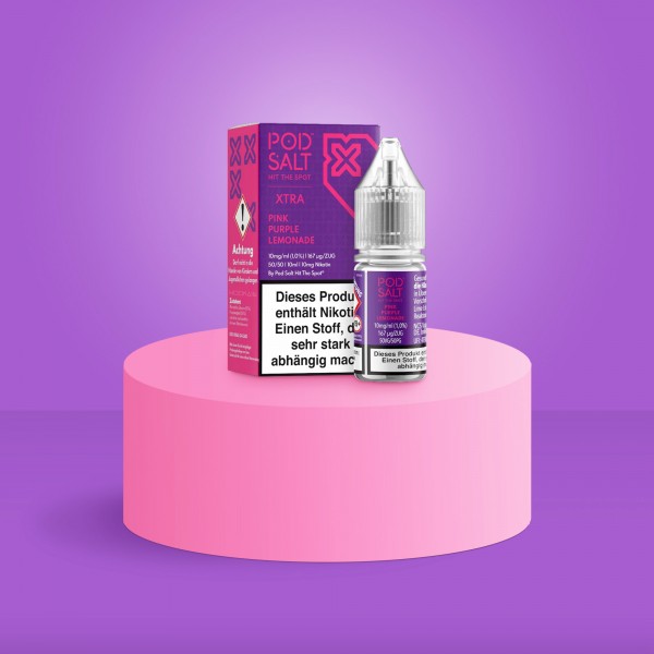 Pod Salt Xtra - E-Liquid - Nikotinsalz - Pink Purple Lemonade - 10 ml - 10 mg