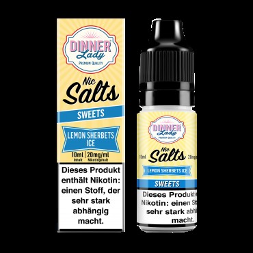 Dinner Lady - E-Liquid - Nikotinsalz - Lemon Sherbets Ice - 10 ml - 20 mg
