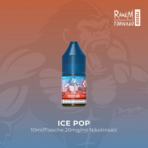RandM Tornado 7000 - Ice Pop - E-Liquid - Nikotinsalz - 20 mg