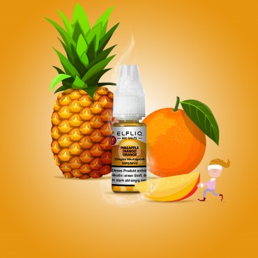 Elf Bar - ElfliQ - E-Liquid - Nikotinsalz - Pineapple Mango Orange - 20 mg