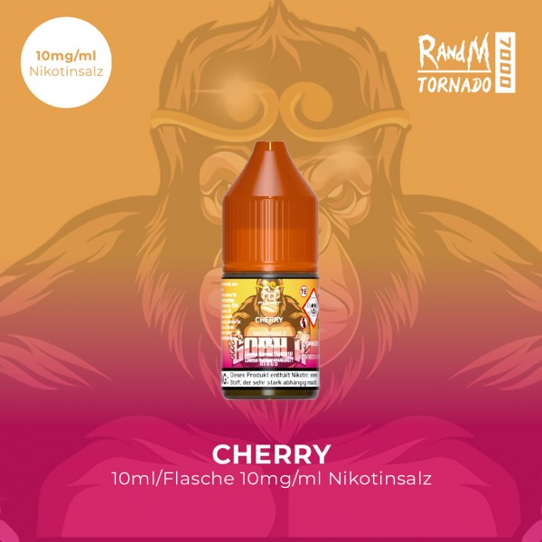 RandM Tornado 7000 - Cherry - E-Liquid - Nikotinsalz - 10 mg