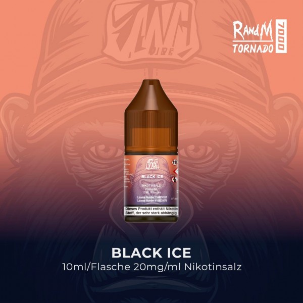 RandM Tornado 7000 - Black Ice - E-Liquid - Nikotinsalz - 20 mg