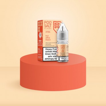 Pod Salt Xtra - E-Liquid - Nikotinsalz - Fuji Apple Peach - 10 ml - 20 mg