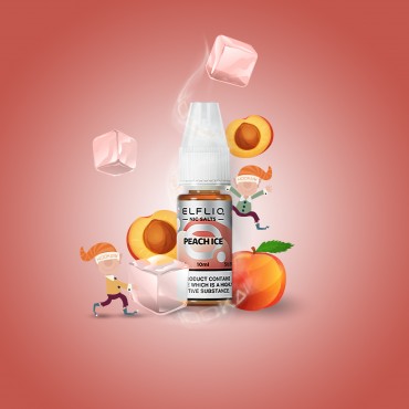 Elf Bar - ElfliQ - E-Liquid - Nikotinsalz - Peach Ice - 20 mg