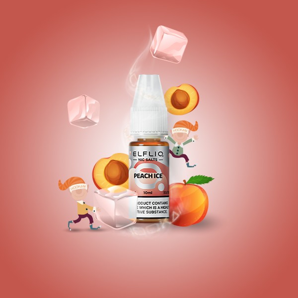 Elf Bar - ElfliQ - E-Liquid - Nikotinsalz - Peach Ice - 20 mg