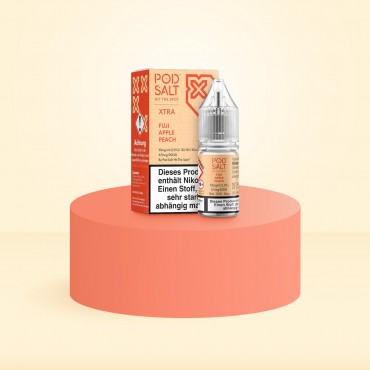 Pod Salt Xtra - E-Liquid - Nikotinsalz - Fuji Apple Peach - 10 ml - 10 mg Pod Salt Xtra - E-Liquid - Nikotinsalz - Fuji Apple Peach - 10 ml - 10 mg