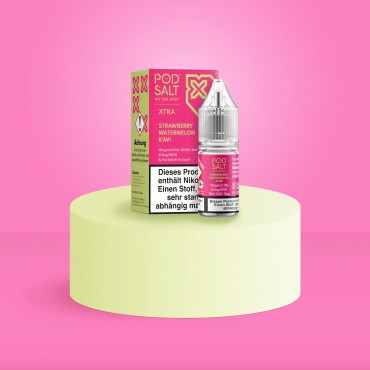 Pod Salt Xtra - E-Liquid - Nikotinsalz - Strawberry Watermelon Kiwi - 10 ml - 10 mg Pod Salt Xtra - E-Liquid - Nikotinsalz - Strawberry Watermelon Kiwi - 10 ml - 10 mg