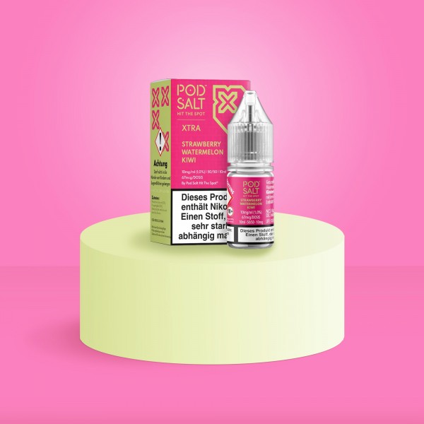 Pod Salt Xtra - E-Liquid - Nikotinsalz - Strawberry Watermelon Kiwi - 10 ml - 10 mg