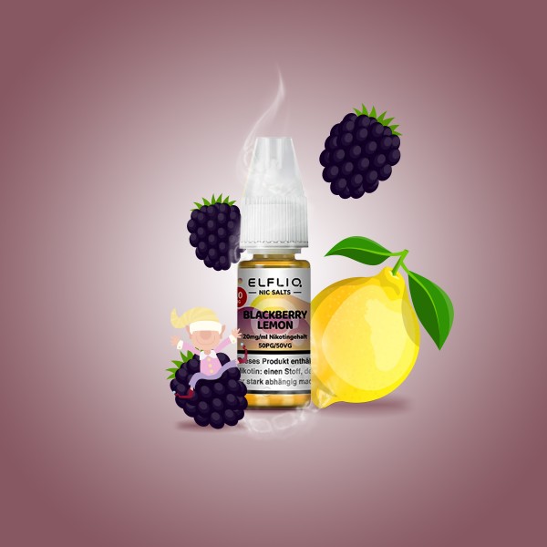 Elf Bar - ElfliQ - E-Liquid - Nikotinsalz - Blackberry Lemon - 20 mg