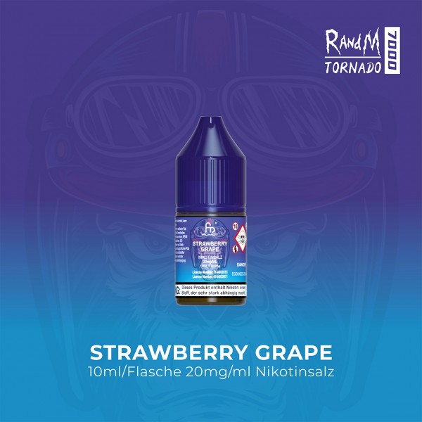 RandM Tornado 7000 - Strawberry Grape - E-Liquid - Nikotinsalz - 20 mg