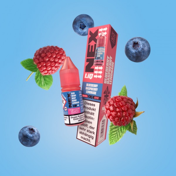 NexLiq - Pod Salt- NicSalt - Blueberry Raspberry Lemonade - 10 ml - 10 mg