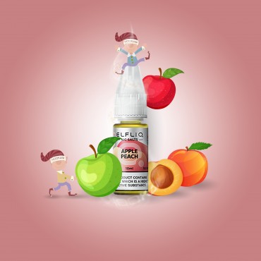Elf Bar - ElfliQ - E-Liquid - Nikotinsalz - Apple Peach - 10 mg