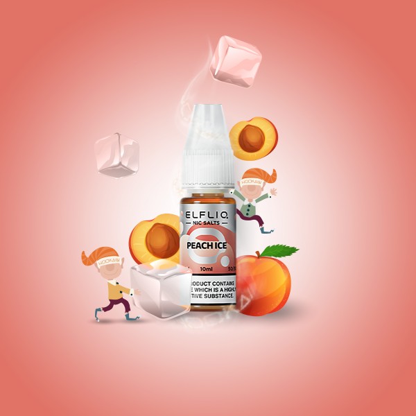 Elf Bar - ElfliQ - E-Liquid - Nikotinsalz - Peach Ice - 10 mg