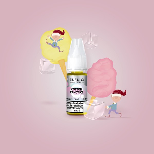 Elf Bar - ElfliQ - E-Liquid - Nikotinsalz - Cotton Candy - 20 mg