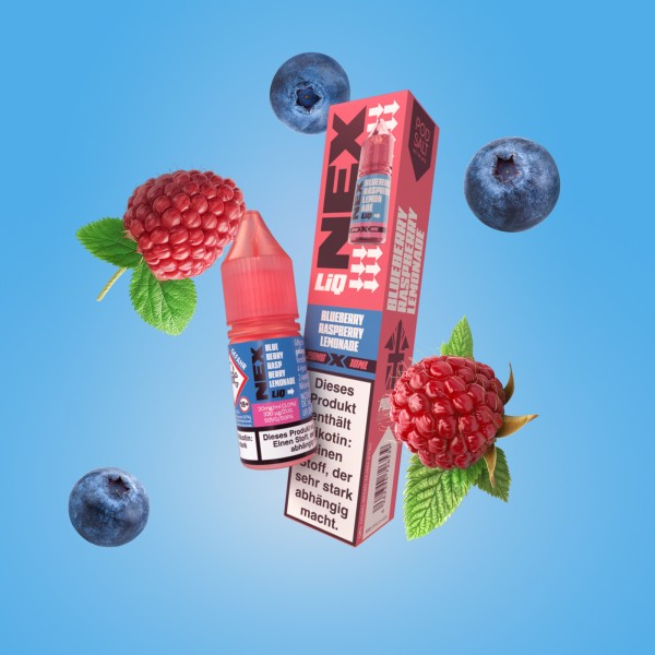 NexLiq - Pod Salt- NicSalt - Blueberry Raspberry Lemonade - 10 ml - 20 mg